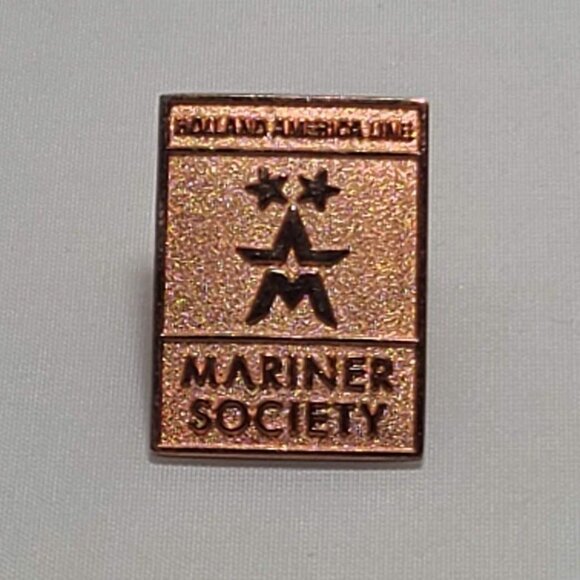 Holland America Line Mariner Society Pin Two Stars Loyalty Program Cruise Ship - Picture 2 of 5